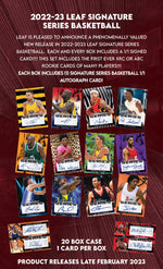 2022-23 Leaf Signature Series Basketball Hobby Box