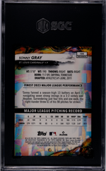 2024 Topps Finest Purple Refractor Sonny Gray #136 /200 SGC 10