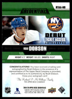 2019 Upper Deck Credentials RTAA-ND Noah Dobson Debut Ticket Access Rookie /199 VG New York Islanders Auto