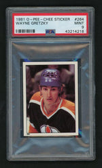 1981 O-Pee-Chee Stickers Wayne Gretzky #264 PSA 9