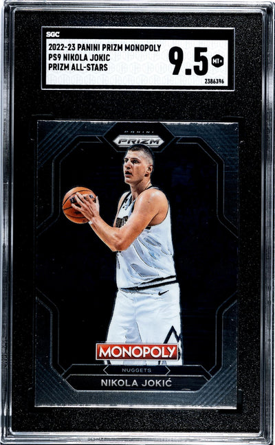 2022-23 Panini Prizm Monopoly Prizm All-Stars Nikola Jokić #PS9 SGC 9.5