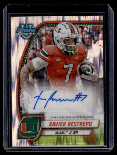 2024 Topps Bowman U Chrome Prospect Auto Xavier Restrepo #PA-XRE Auto