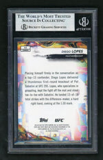 2024 Topps Finest 42 Diego Lopes Purple Checkerboard Ref Purple Rookie Beckett 8 NM-MT