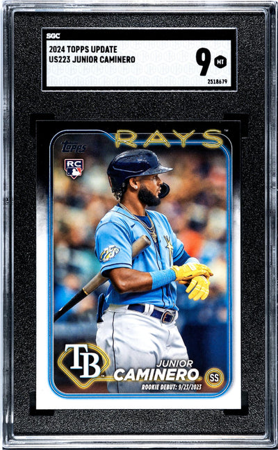 2024 Topps Update Junior Caminero #US223 RC SGC 9