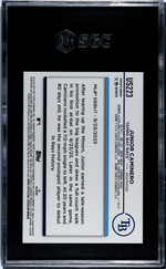 2024 Topps Update Junior Caminero #US223 RC SGC 9