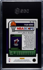 2023-24 Panini Haunted Hoops #126 Tyler Herro Orange SGC 10