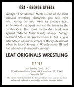 2012 Leaf Originals GS1 George Steele Leaf Originals Wrestling /99 Auto