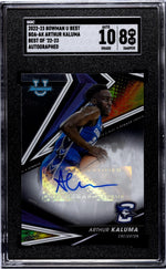 2022-23 Bowman U Best Arthur Kaluma #BOA-AK Auto SGC 8 Auto 10