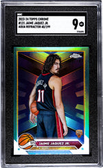 2023-24 Topps Chrome Aqua Refractor Jaime Jaquez Jr. #121 RC /199 SGC 9