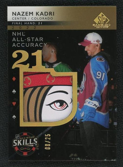 2022 Upper Deck SP Game Used ASA-3 Nazem Kadri NHL All-Star Accuracy /25 Colorado