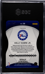 2024-25 Panini Totally Certified #28 Kelly Oubre Jr. Mirror Platinum Pink Die-Cut /125 SGC 9.5