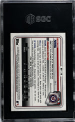 2020 Bowman Chrome #BD-120 Holden Powell Draft Sapphire /99 SGC 10