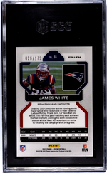 2021 Panini Prizm #98 James White Hyper Prizm /175 SGC 8.5