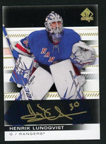 2019 Upper Deck SP Authentic 33 Henrik Lundqvist Rangers Auto