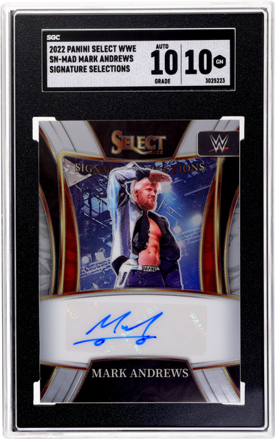 2022 Panini Select Wwe #SN-MAD Mark Andrews Sig. Selections SGC 10