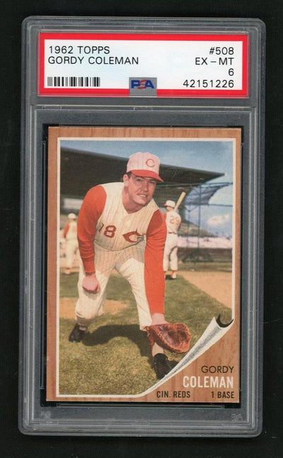 1962 Topps Gordon Coleman #508 PSA 6