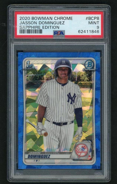 2020 Bowman Chrome Sapphire Edition Jasson Dominguez #BCP8 PSA 9
