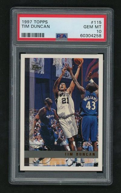 1997 Topps Tim Duncan #115 PSA 10