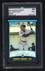 2001 Bowman Chrome Refractor Ichiro Suzuki #351 SGC 9