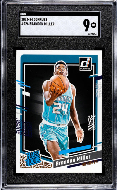 2023 Donruss Brandon Miller #226 RC SGC 9