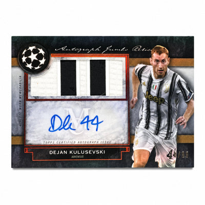 2020 Topps Museum Collection Dejan Kulusevski Patch Auto /25