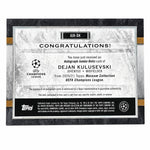 2020 Topps Museum Collection Dejan Kulusevski Patch Auto /25