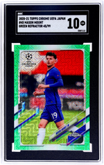 2020-21 Topps Chrome UEFA Japan Green Refractor Mason Mount #45 /99 SGC 10