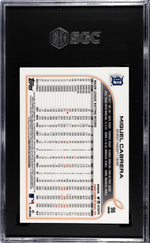 2022 Topps Chrome Refractor Miguel Cabrera #96 SGC 8
