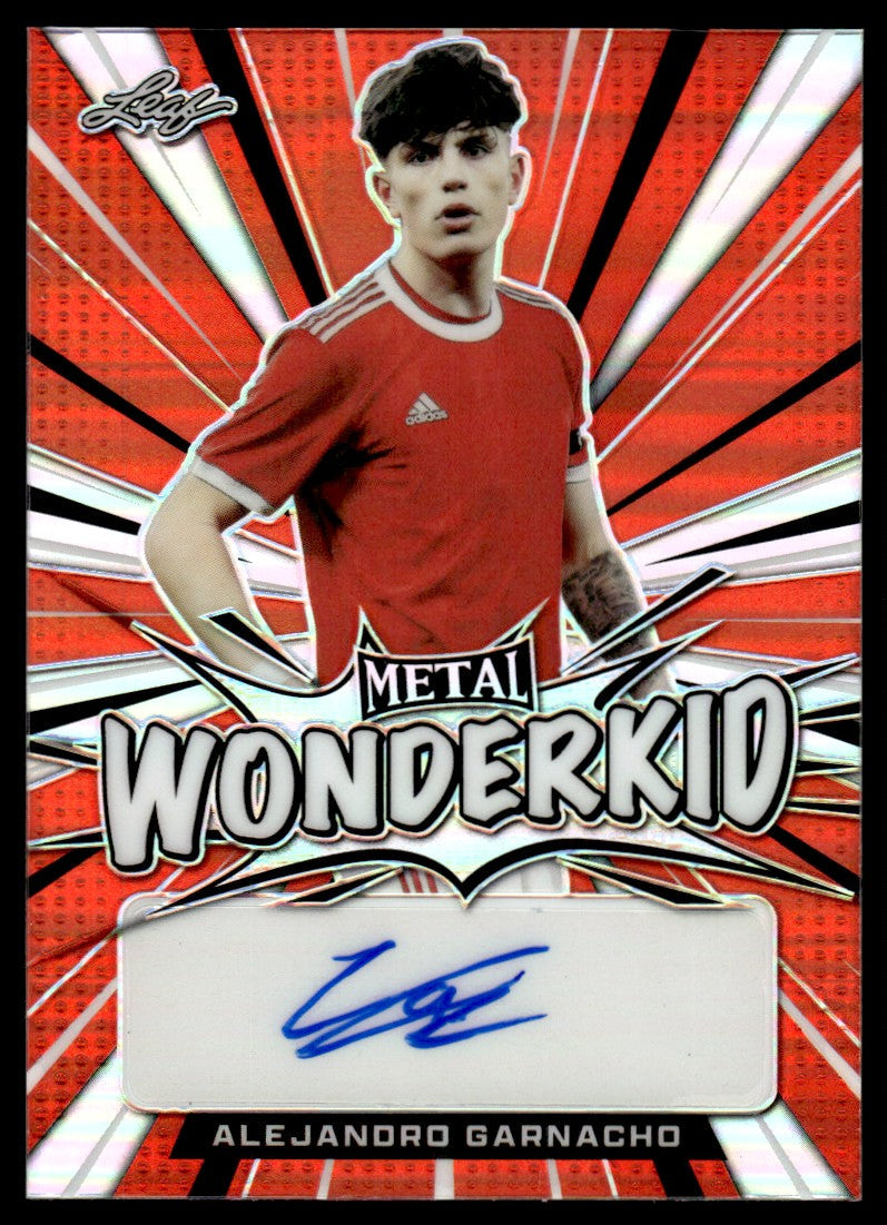 2022 Leaf Metal WK-AG1 Alejandro Garnacho Wonderkid /5 Auto