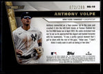 2023 Topps Update Black Gold Black Anthony Volpe #BG-10 RC /299