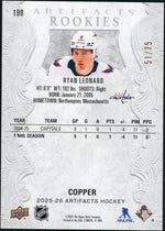 2025 Upper Deck Artifacts Ryan Leonard Copper /75