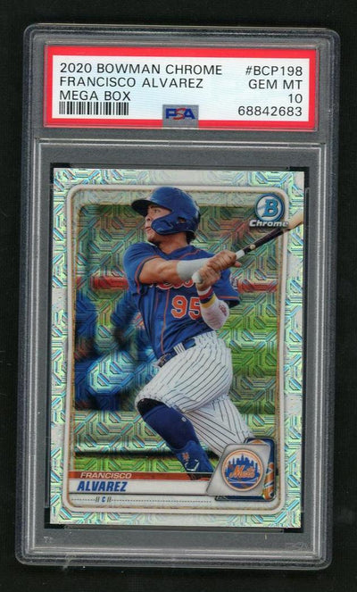 2020 Bowman Chrome Mega Box Prospects Refractor Francisco Alvarez #BCP198 PSA 10