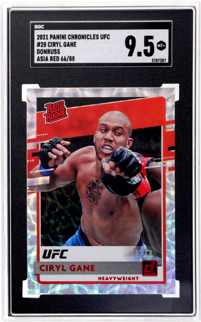 2021 Panini Chronicles UFC Donruss Ciryl Gane #28 /88 SGC 9.5 RC