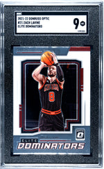 2021-22 Donruss Optic Elite Dominators Zach LaVine #21 SGC 9