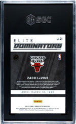 2021-22 Donruss Optic Elite Dominators Zach LaVine #21 SGC 9