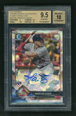2018 Bowman Chrome Rookie Autograph Atomic Refractor Harrison Bader #CRAHB /100 BGS 9.5