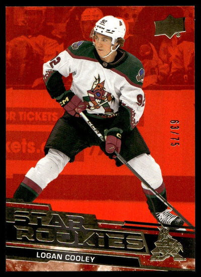 2024 Upper Deck Star Rookies Red Logan Cooley #3 RC /75