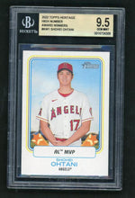 2022 Topps Heritage Award Winners Shohei Ohtani #AW1 BGS 9.5