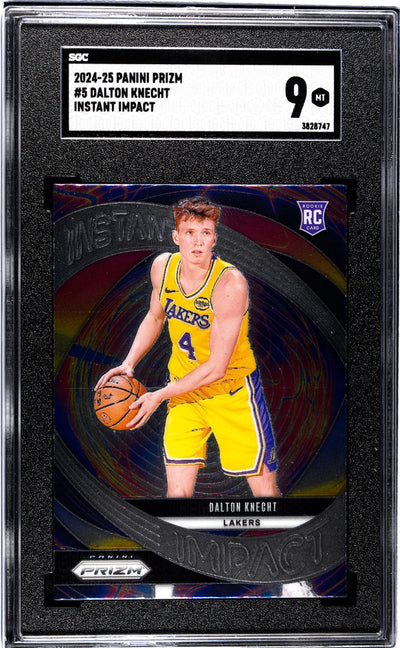 2024-25 Panini Prizm #5 Dalton Knecht Instant Impact SGC 9