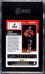 2023-24 Panini Contenders Retail Scoot Henderson #27 RC SGC 9.5