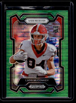 2024 Panini Prizm Draft Picks Green Pulsar Prizm Ladd McConkey #180 RC /25