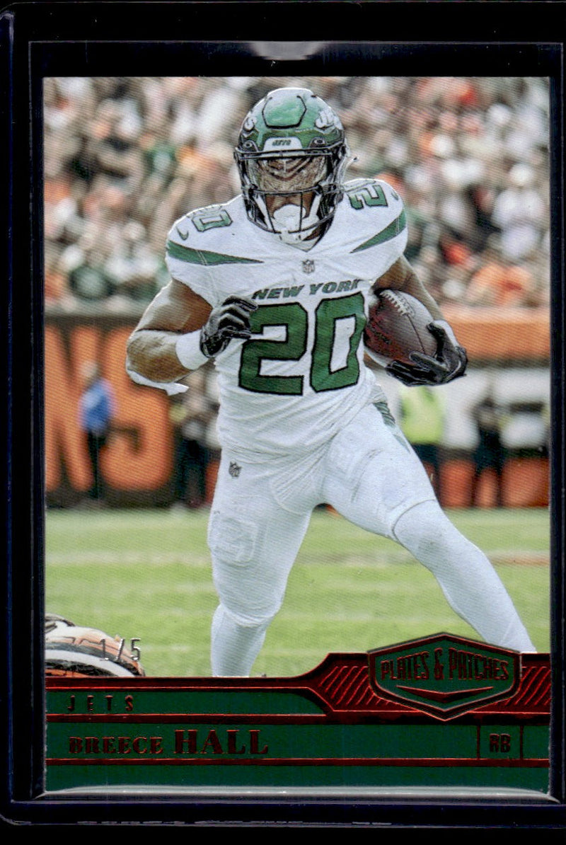 2023 Panini Plates & Patches Platinum Breece Hall #121 1/5