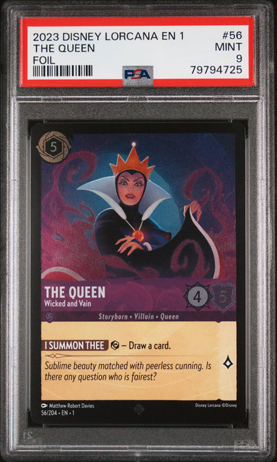 2023 Disney Lorcana The Queen #56 Foil PSA 9