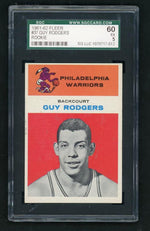 1961 Fleer 37 Guy Rodgers Rookie SGC 5 EX Philadelphia Warriors