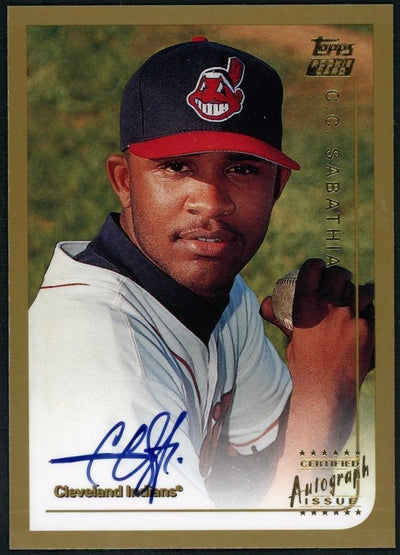 1999 Topps Traded T33 C.C. Sabathia Certified Autograph
