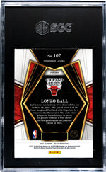 2021-22 Panini Select Silver Prizm Lonzo Ball #107 Premier Level SGC 8.5
