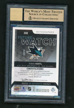 2013 Upper Deck SP Authentic 308 Tomas Hertl Future Watch Rookie /999 Beckett 9.5 Gem Mint San Jose Sharks Auto