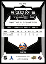 2025 The Upper Deck Company Black Diamond RG-MS Matthew Schaefer Rookie Gems Red Rookie VG NY Islanders
