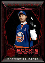 2025 The Upper Deck Company Black Diamond RG-MS Matthew Schaefer Rookie Gems Red Rookie VG NY Islanders