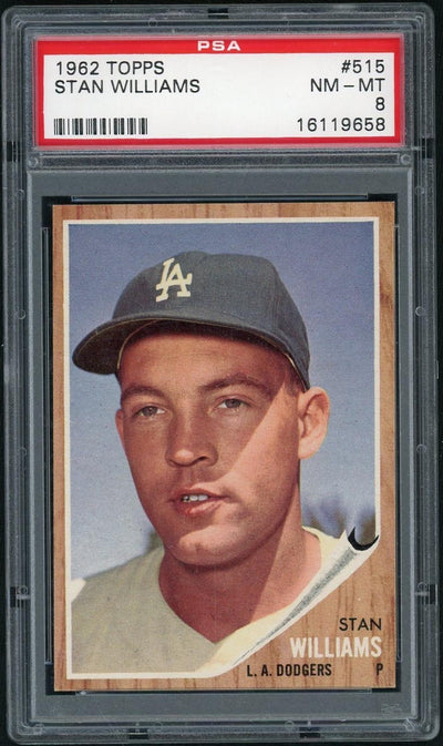 1962 Topps Stan Williams #515 PSA 8